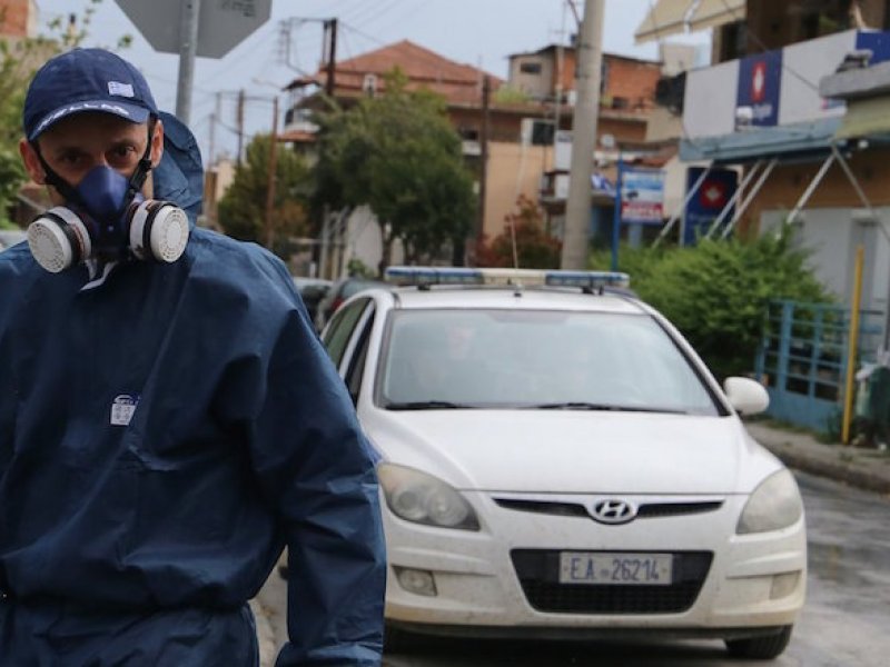 Επιχείρηση Χαρδαλιά στον οικισμό Ρομά Νέας Σμύρνης Λάρισας