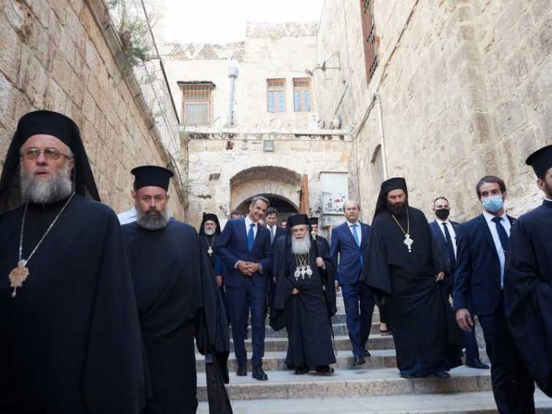 Επίσκεψη του Πρωθυπουργού Κυριάκου Μητσοτάκη στο Πατριαρχείο Ιεροσολύμων και στον Ναό της Αναστάσεως
